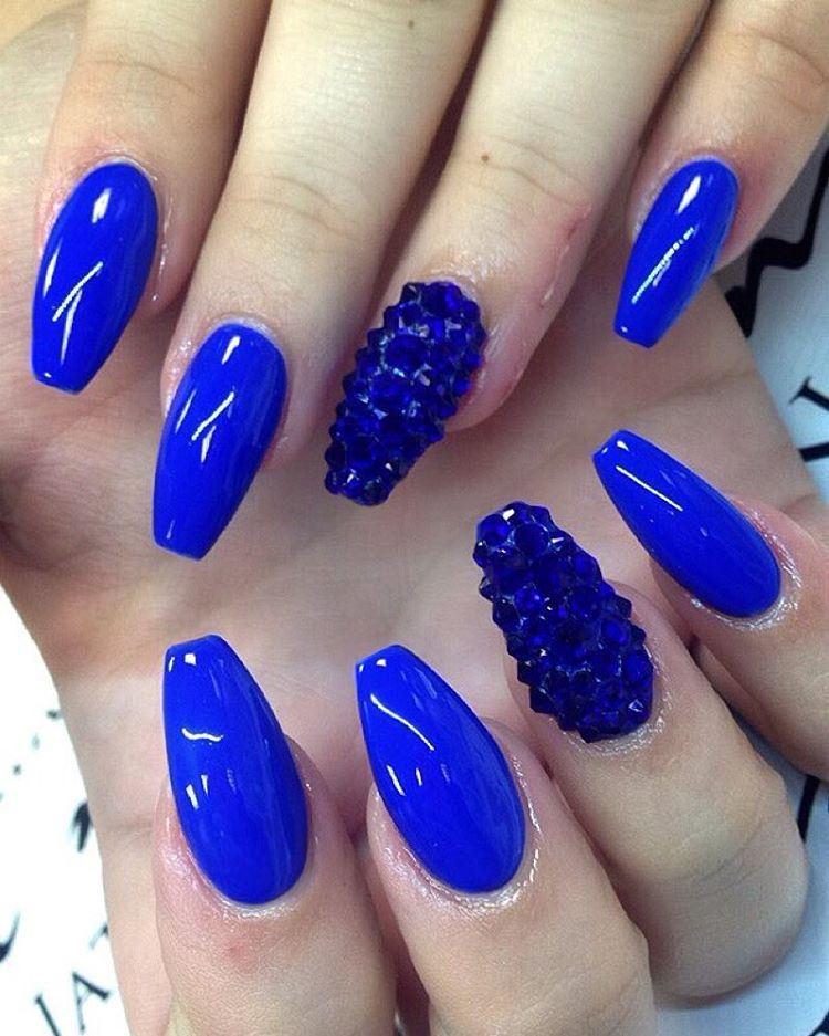 Royal Blue Glitter Nails
 81 Cool Royal Blue Nail Art Design Ideas For Trendy Girls