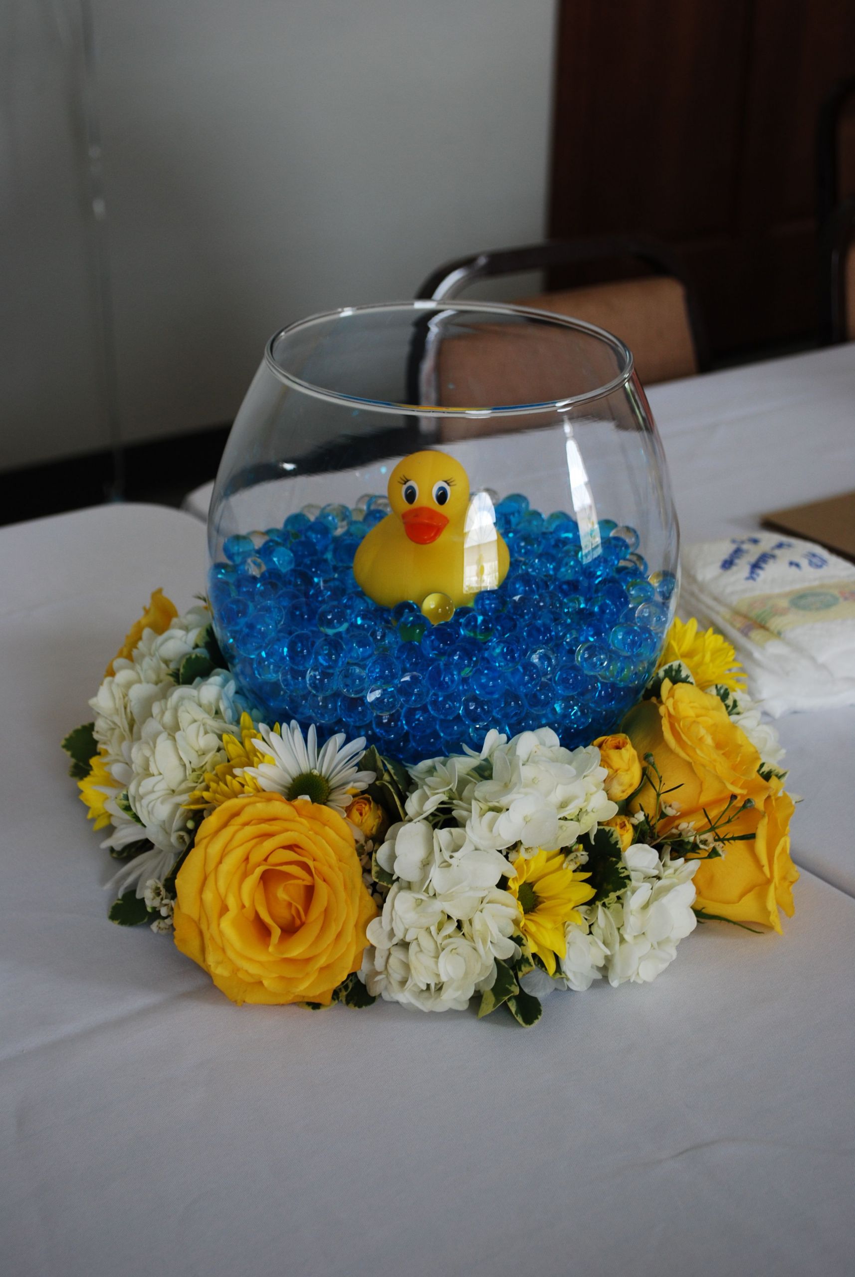 Rubber Ducky Baby Shower Decorations Ideas
 Baby Shower Rubber Duck Centerpieces My centerpieces for