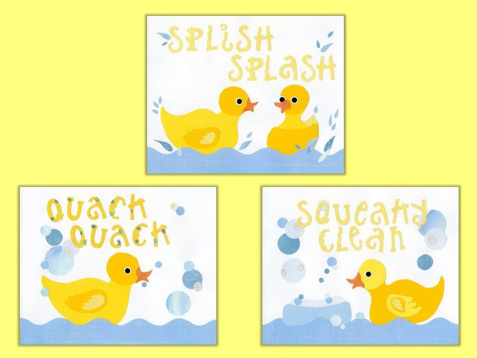Rubber Ducky Bathroom Decor
 Rubber Duck Kids Bath Decor Kids Duck Wall Art Bath Decor