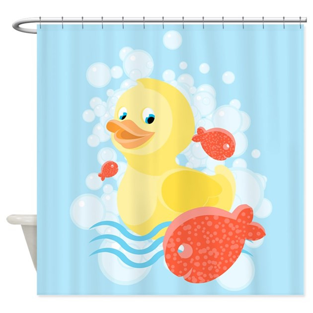 Rubber Ducky Bathroom Decor
 Rubber Ducky Shower Curtain by BestShowerCurtains