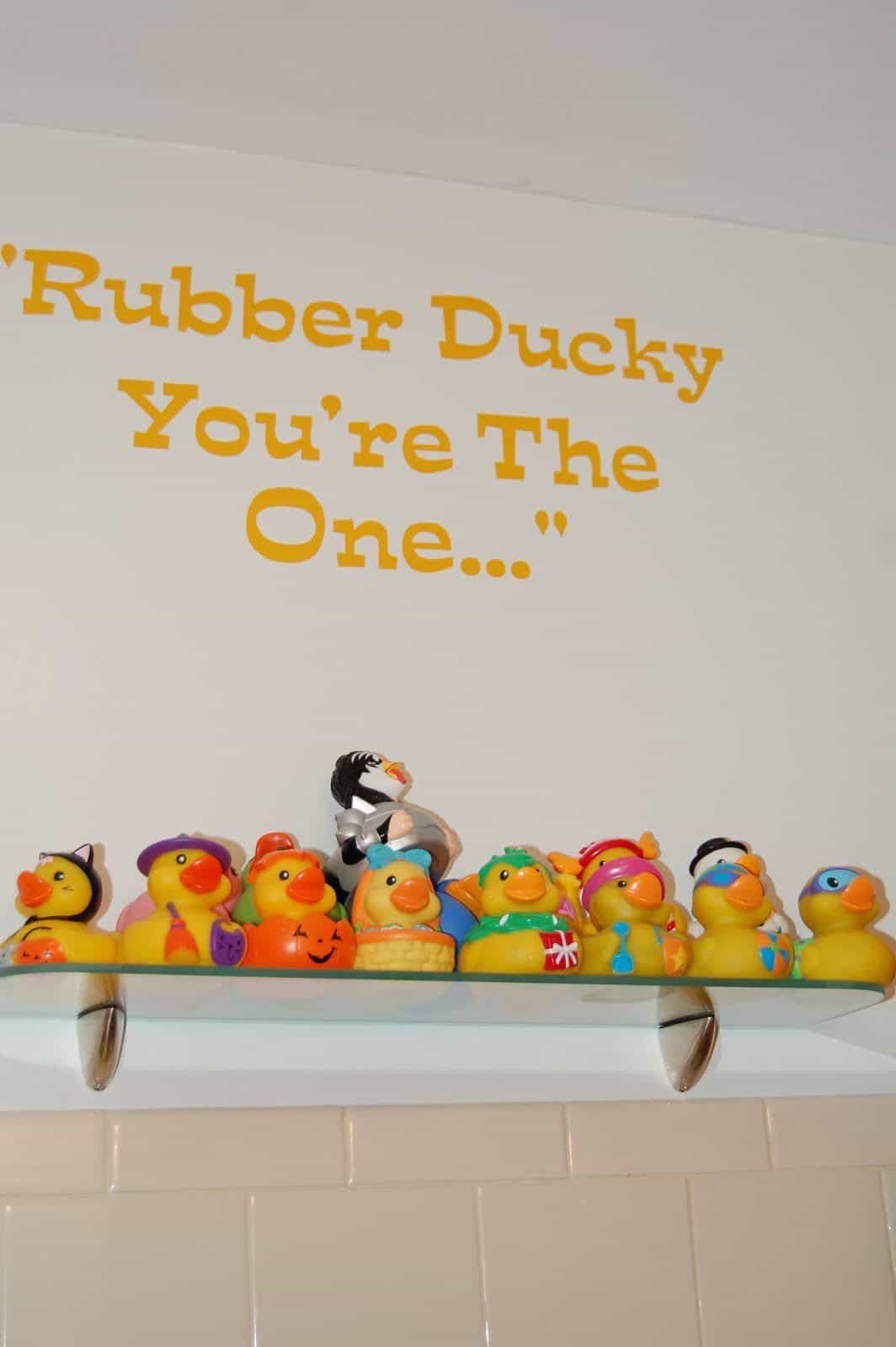 Rubber Ducky Bathroom Decor
 Bathroom With Wall Decals And Rubber Duckies Fun And