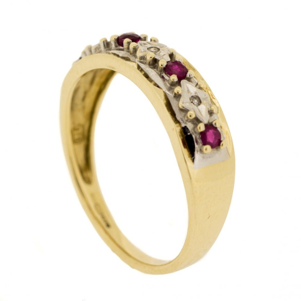 Ruby Diamond Eternity Rings
 Ruby & Diamond Decorative Eternity Ring