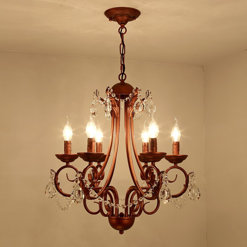 Rustic Bedroom Chandeliers
 5 6 8 arms crystal chandelier rusty iron arms chandelier