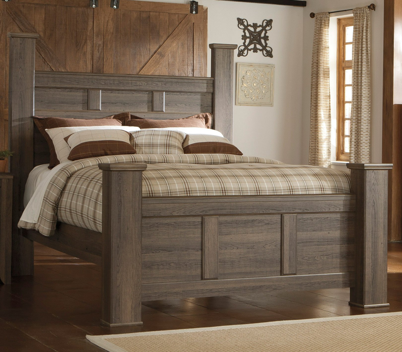 Rustic Bedroom Furniture Sets
 Driftwood Rustic Modern 6 Piece Queen Bedroom Set