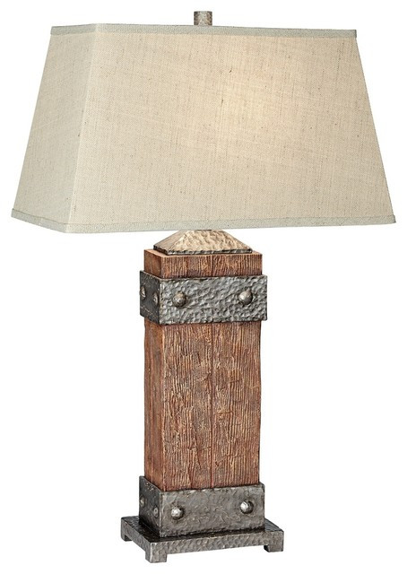Rustic Bedroom Lamp
 Rockledge Fruitwood Rustic Table Lamp Traditional