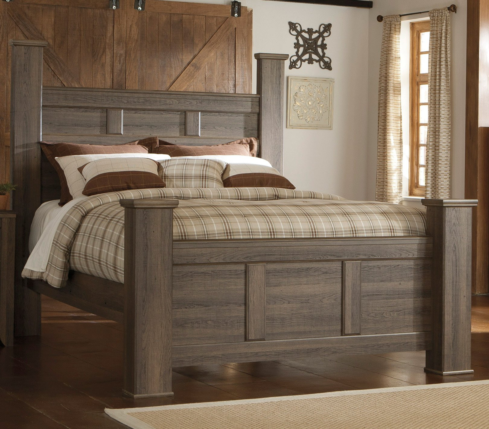 Rustic Bedroom Set King
 Driftwood Rustic Modern 6 Piece King Bedroom Set Fairfax