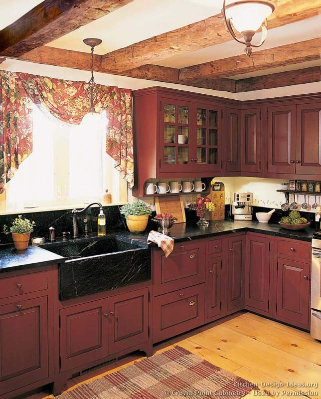 Rustic Country Kitchen
 A Rustic Country Kitchen in the Early American Style