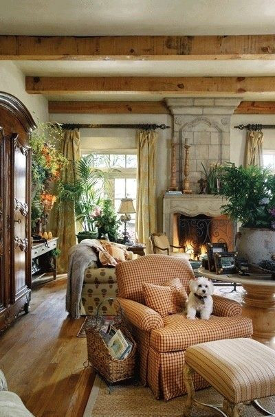Rustic Country Living Room
 French country living room A Interior Design