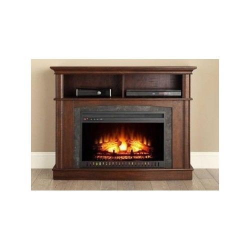 Rustic Electric Fireplace
 Electric Fireplace TV Console Entertainment Center Media
