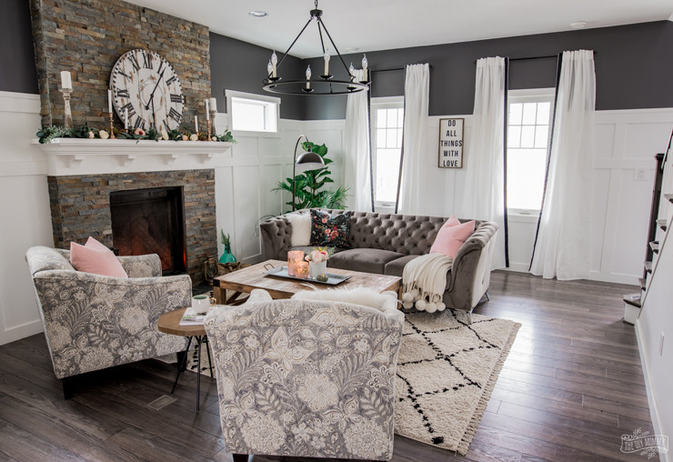 Rustic Glam Living Room
 A Cozy Rustic Glam Living Room Makeover for Fall