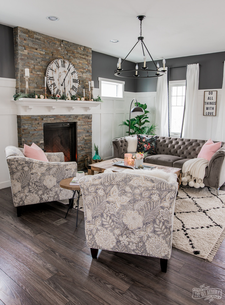 Rustic Glam Living Room
 A Cozy Rustic Glam Living Room Makeover for Fall