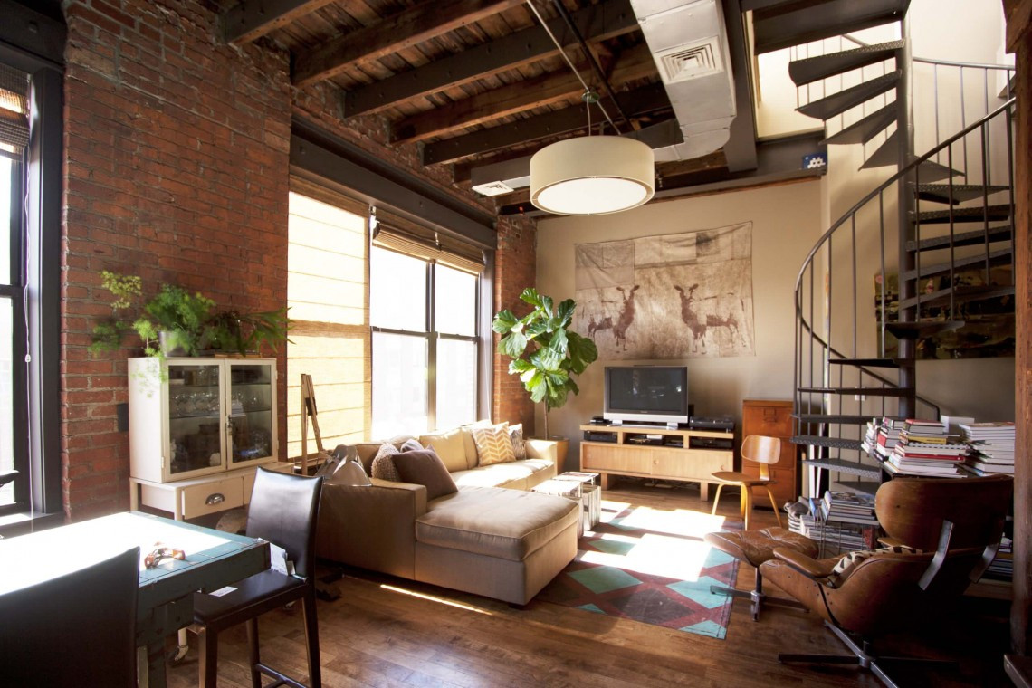 Rustic Industrial Living Room
 25 Phenomenal Industrial Style Living Room Designs With