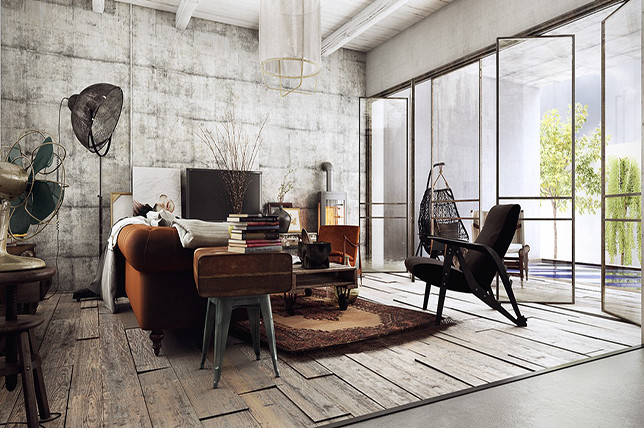 Rustic Industrial Living Room
 8 Ways To Design A Rustic Industrial Living Room