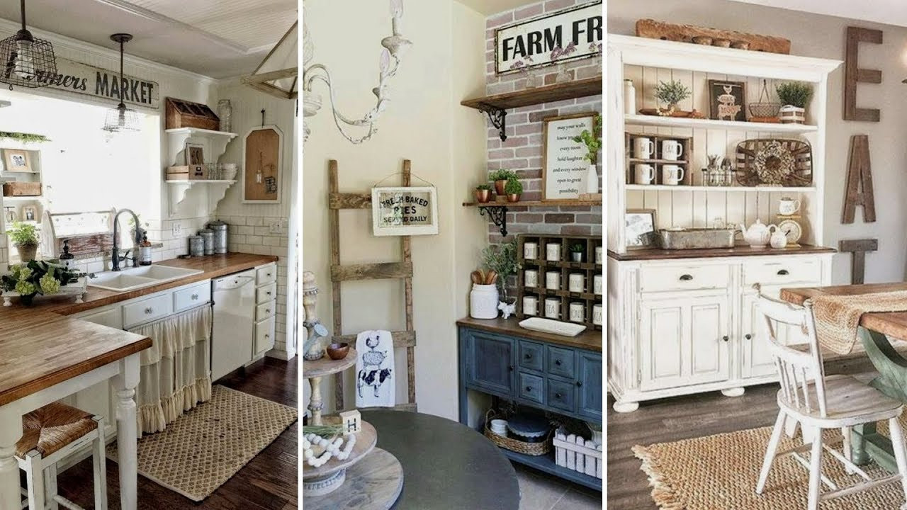 Rustic Kitchen Accessories
 DIY Rustic Farmhouse style Kitchen decor Ideas
