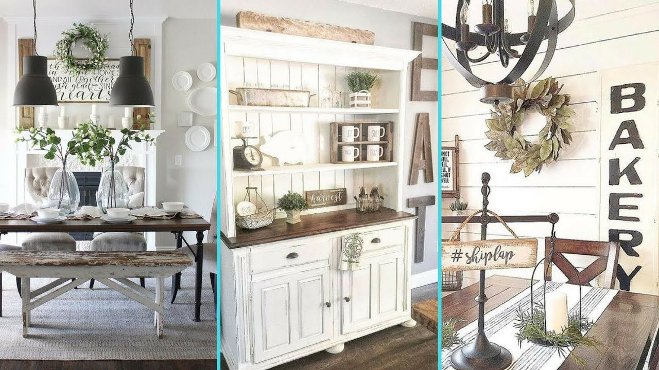 Rustic Kitchen Accessories
 DIY Rustic Shabby chic style Dining Room decor Ideas