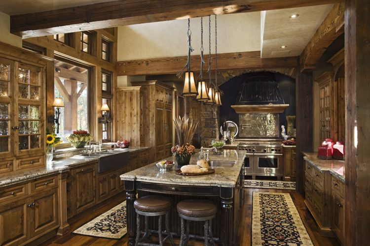 Rustic Kitchen Pictures
 Rustic House Design in Western Style tario Residence
