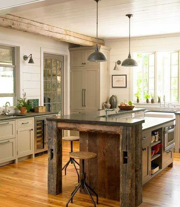 Rustic Kitchen Pictures
 32 Super Neat and Inexpensive Rustic Kitchen Islands to