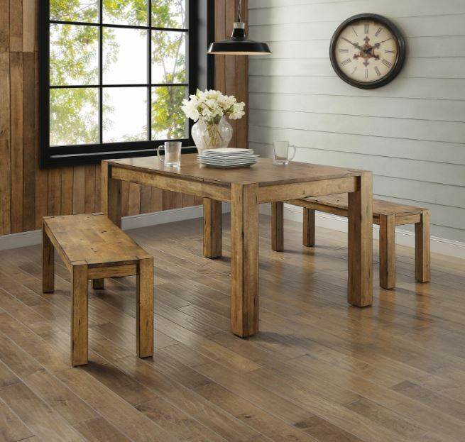 Rustic Kitchen Sets
 Dining Table Set for 4 Rustic Farmhouse Kitchen Table