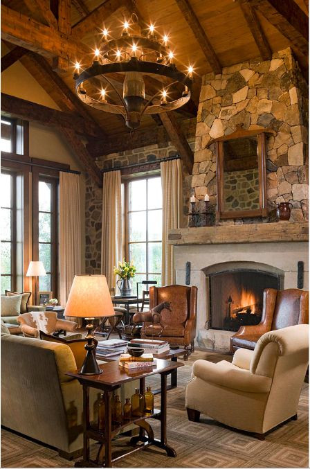 Rustic Living Room Design
 137 best Rustic Great Rooms images on Pinterest