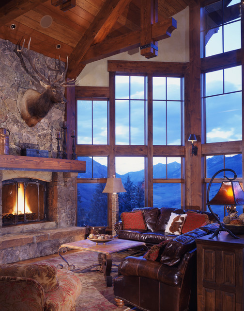 Rustic Living Rooms With Fireplace
 20 Rustic Fireplaces In Warm And Cozy Living Spaces