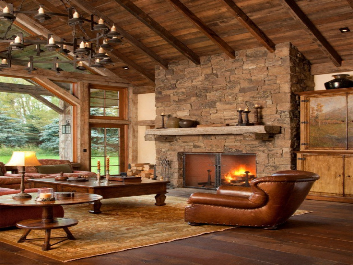 Rustic Living Rooms With Fireplace
 Rustic Living Room Designs With Fireplaces