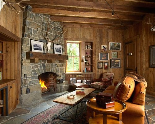 Rustic Living Rooms With Fireplace
 Rustic Living Room Design Ideas Renovations & s with