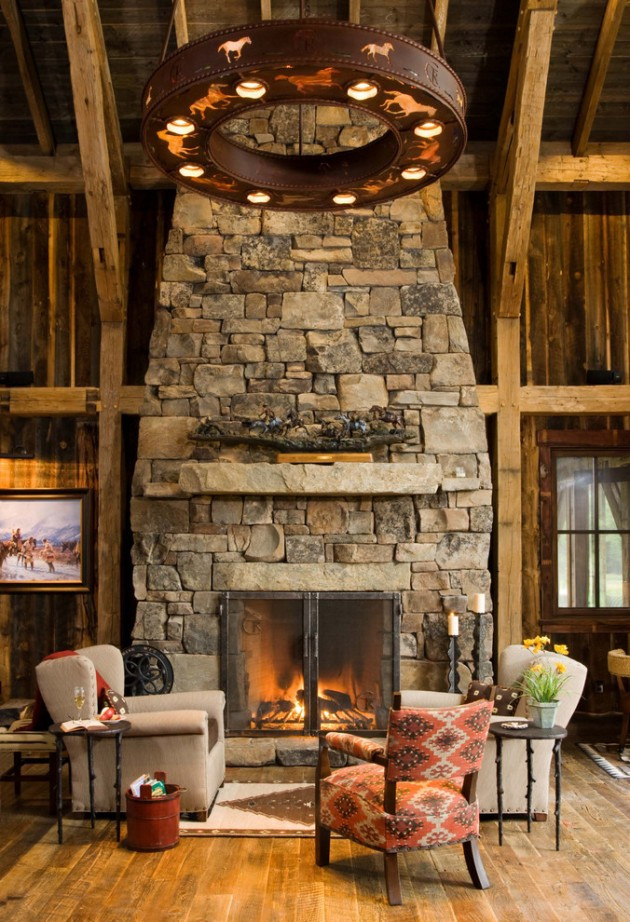 Rustic Living Rooms With Fireplace
 15 Warm & Cozy Rustic Living Room Designs For A Cozy Winter