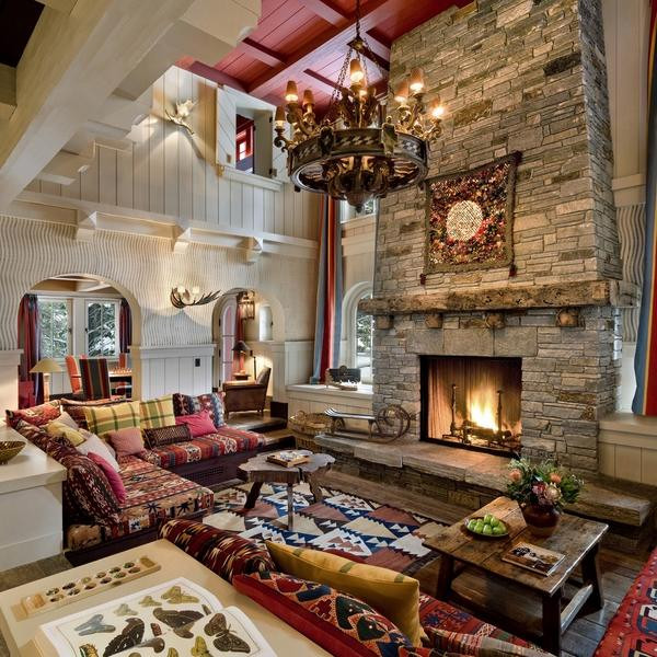 Rustic Living Rooms With Fireplace
 50 stone fireplace design ideas the irresistible power