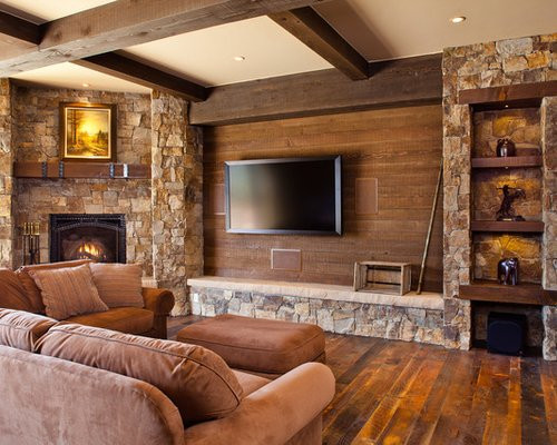 Rustic Living Rooms With Fireplace
 Rustic Living Room Design Ideas Renovations & s with