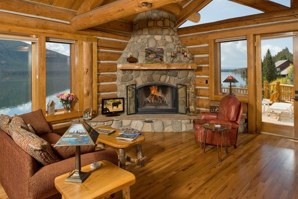 Rustic Living Rooms With Fireplace
 How to choose the right fireplace screens and 50 unique