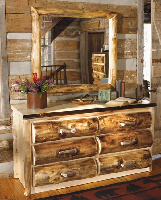 Rustic Log Bedroom Furniture
 Log Homes Rustic Decor Cabin Bedding & Log Cabin