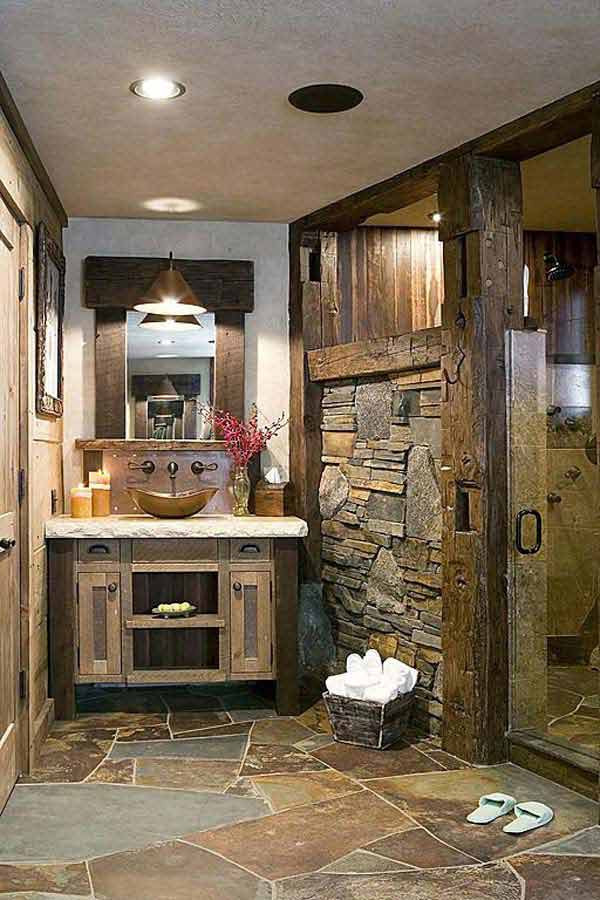 Rustic Master Bathroom
 30 Inspiring Rustic Bathroom Ideas for Cozy Home