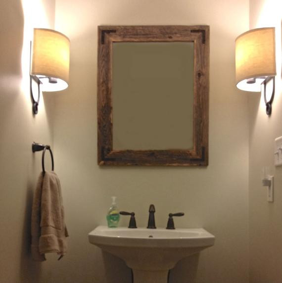 Rustic Mirror For Bathroom
 Unavailable Listing on Etsy