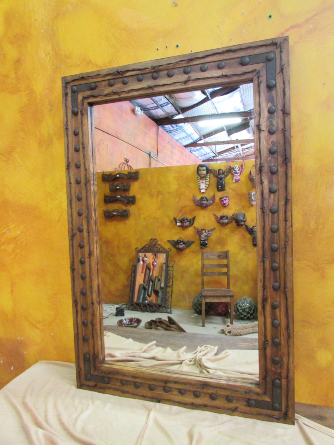 Rustic Mirror For Bathroom
 Bathroom Vanity Mirror Rancho Adobe Rustic Mirror 30x45