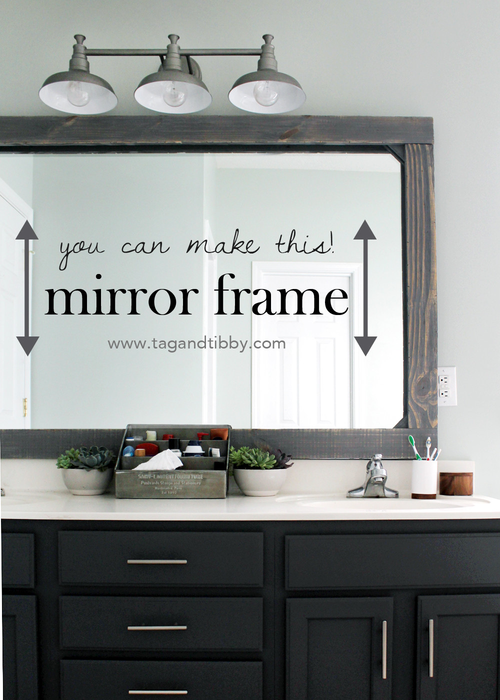 Rustic Mirror For Bathroom
 DIY Rustic Wood Mirror Frame — Tag & Tibby