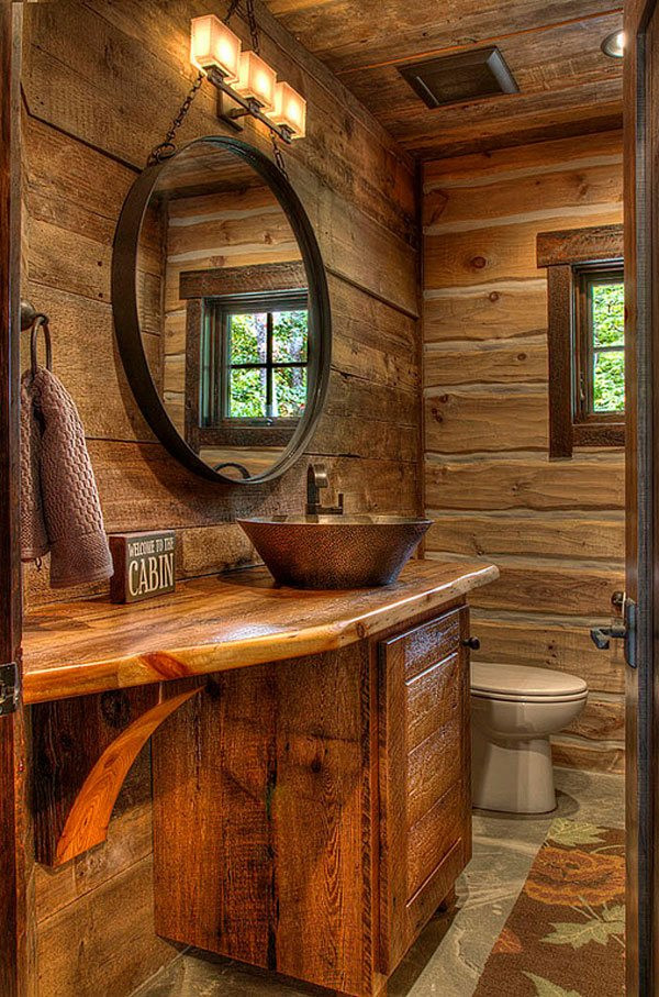 Rustic Mirror For Bathroom
 26 Impressive Ideas of Rustic Bathroom Vanity