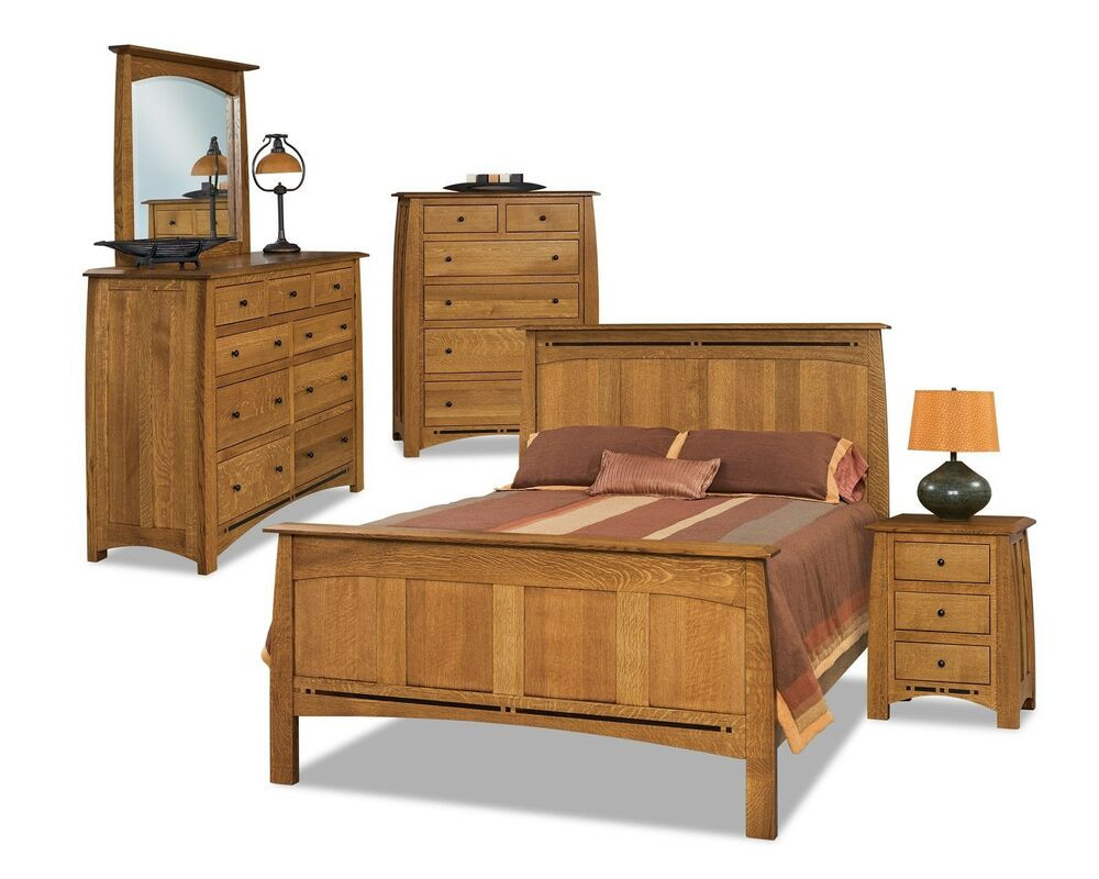 Rustic Queen Bedroom Set
 Luxury Amish Rustic Panel Boulder Creek Bedroom Set Solid