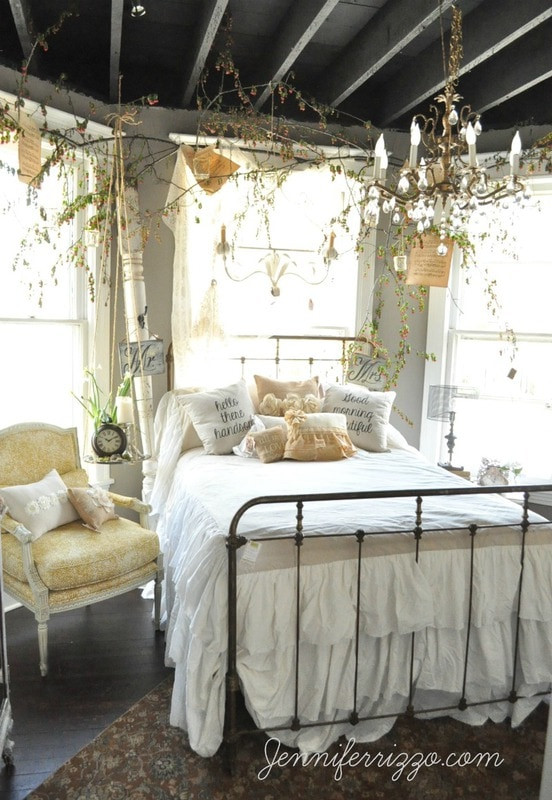 Rustic Romantic Bedroom
 Romantic bedroom from design house Jennifer Rizzo