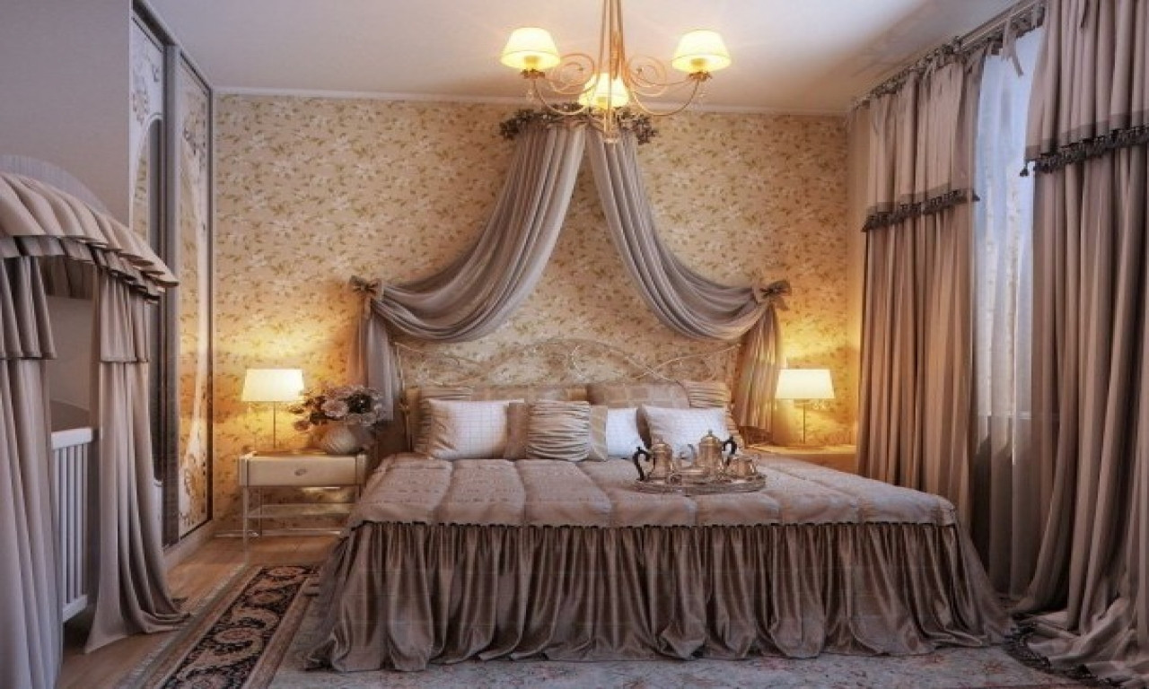 Rustic Romantic Bedroom
 Bedroom wall canopy romantic bedroom curtain ideas rustic