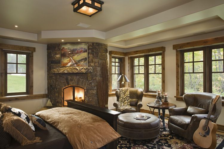 Rustic Style Bedroom
 Rustic House Design in Western Style tario Residence