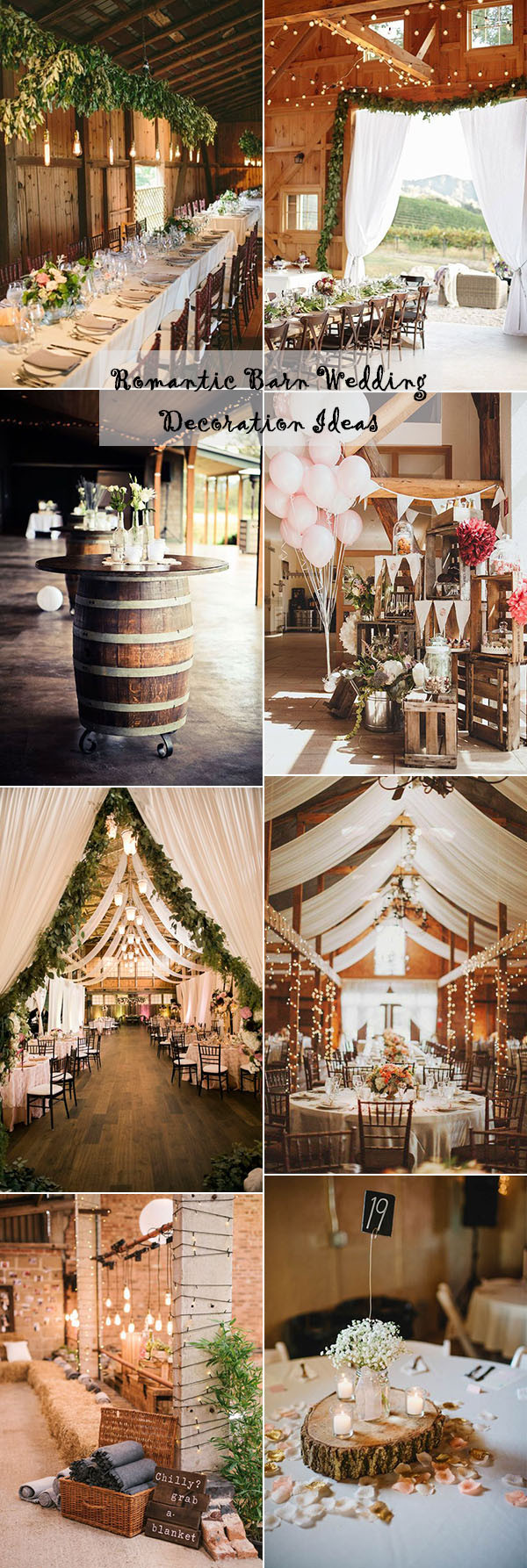 Rustic Wedding Decoration Ideas
 25 Sweet And Romantic Rustic Barn Wedding Decoration Ideas