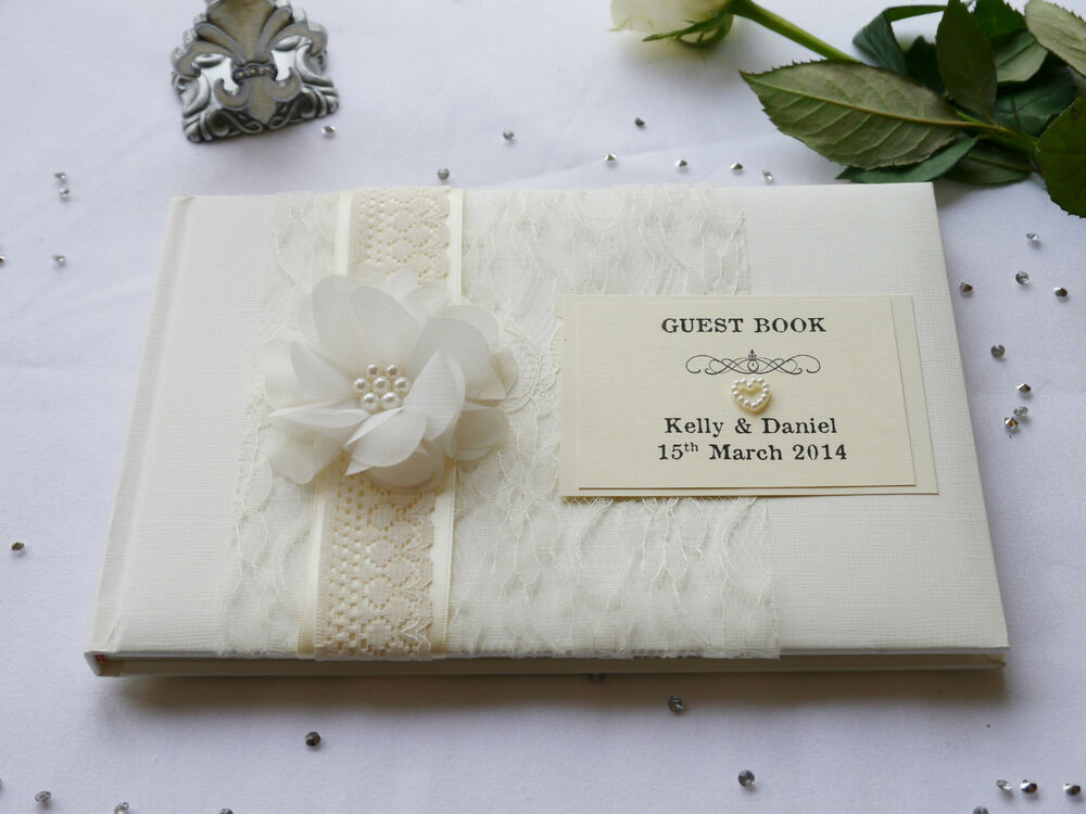 Rustic Wedding Guest Book Uk
 Personalised Guest Book Wedding Anniversary Vintage