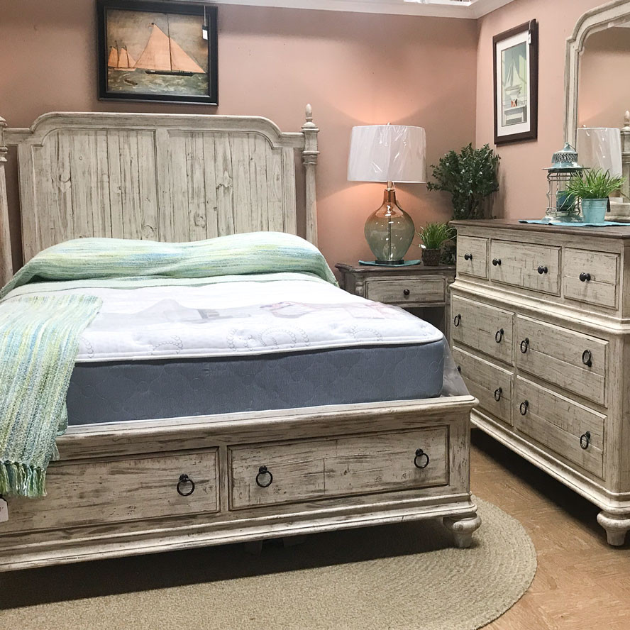 Rustic White Bedroom Set
 Weathered Rustic Bedroom Set Made of solid New Zealand pine