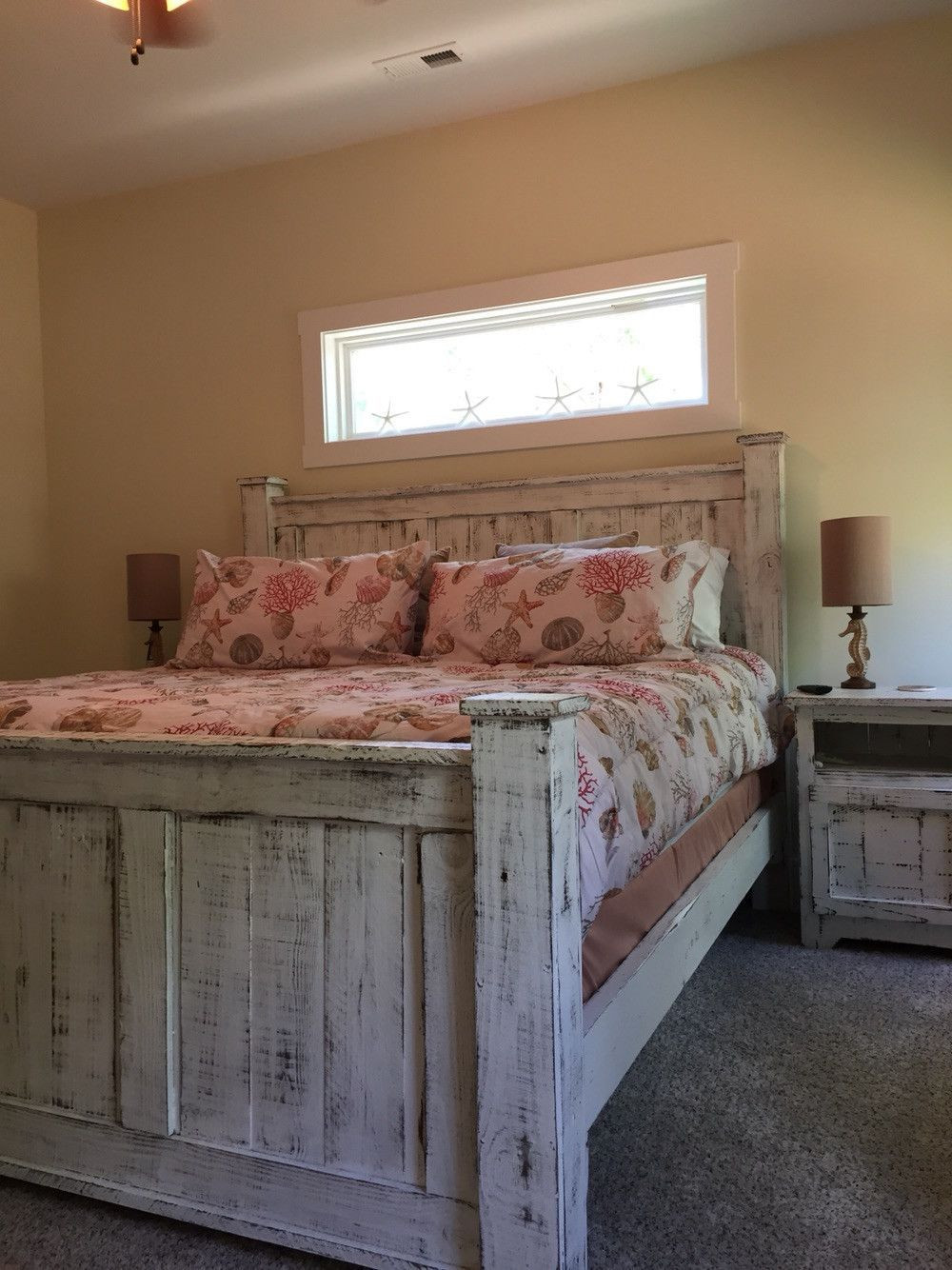 Rustic Wood Bedroom Furniture
 Reclaimed wood bed frame WHITE – Griffin Furniture