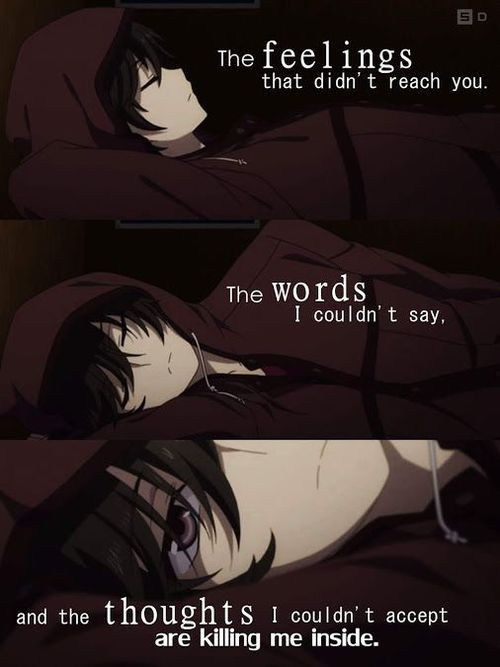 Sad Anime Quotes
 806 best Anime Quotes images on Pinterest