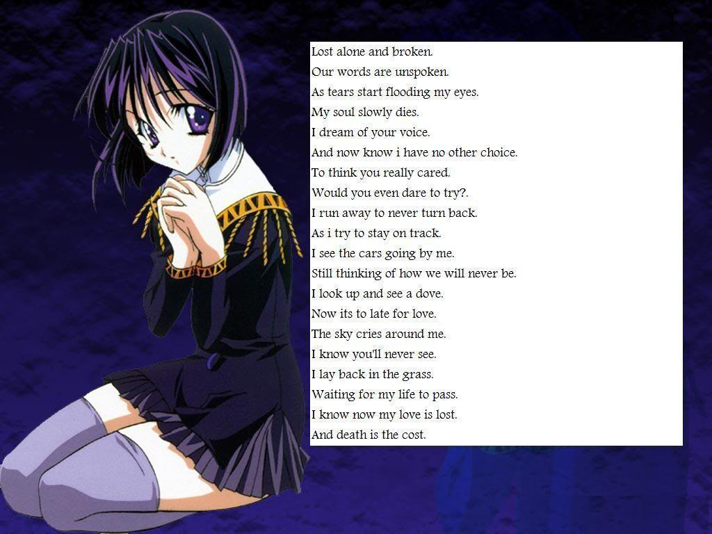 Sad Anime Quotes
 Anime Quotes About Sadness QuotesGram