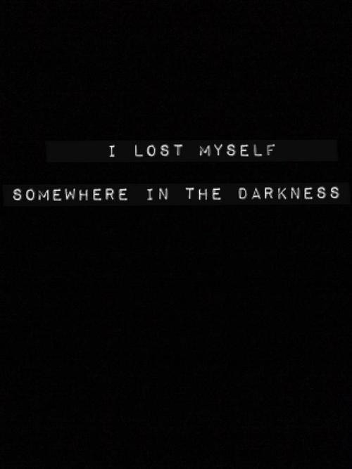 Sad Darkness Quotes
 Black and White text depressed depression sad words sleep