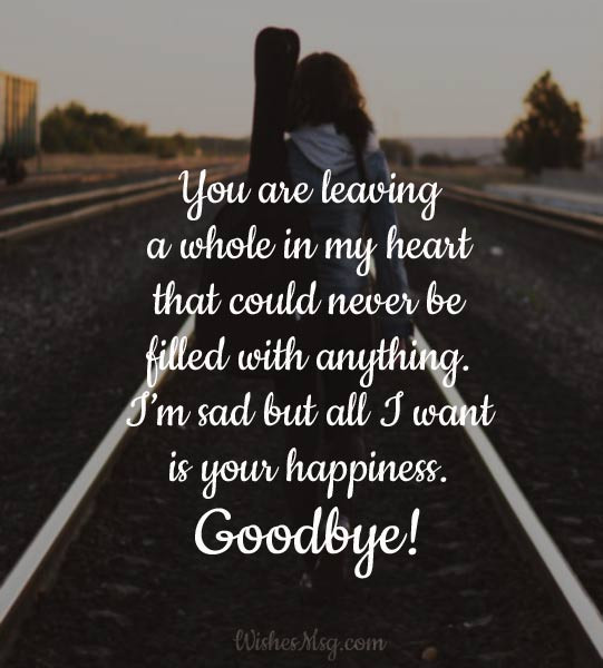 Sad Gf Quotes
 Goodbye Messages for Girlfriend Farewell Quotes for Her
