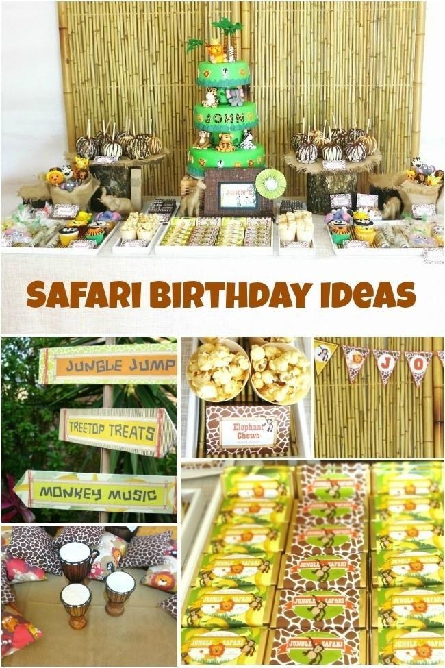 Safari Themed Birthday Party
 19 Jungle Safari Themed Boy Party Ideas Spaceships and