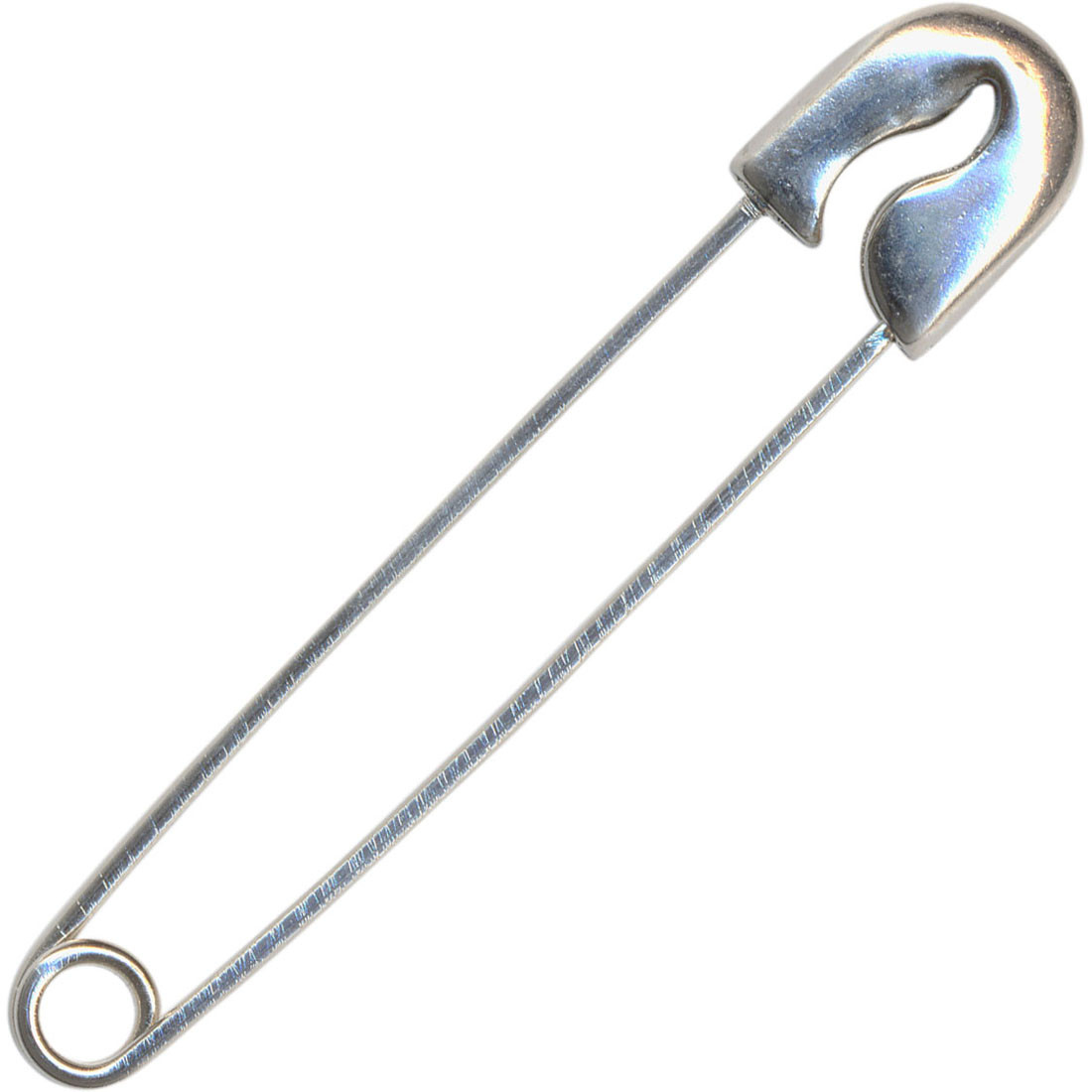Safety Pins
 White Plated Safety Pin Removable Catch